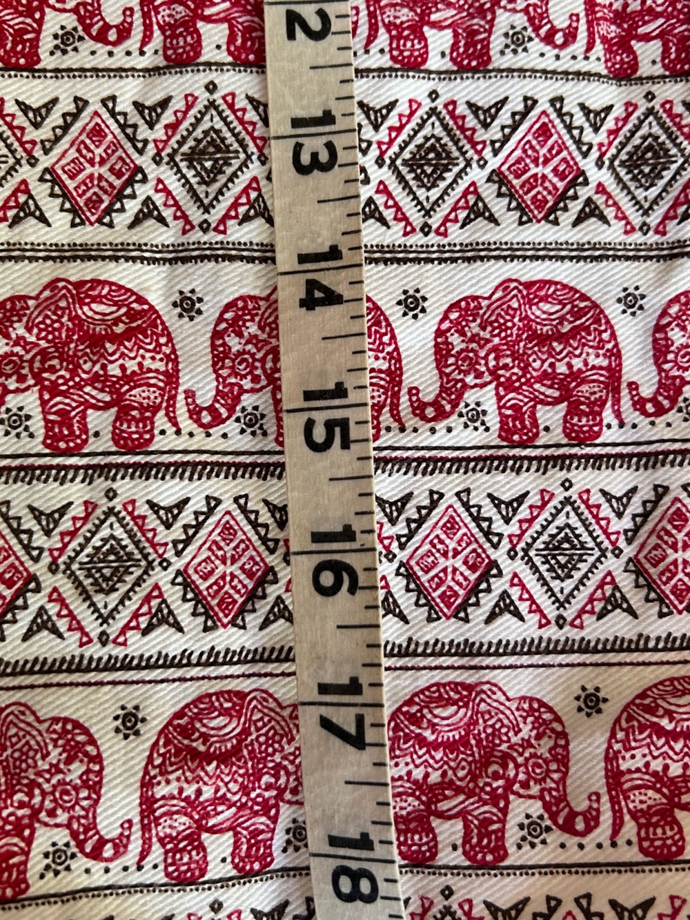 Red & White Elephant Print Drawstring Backpack - Picture 4 of 8